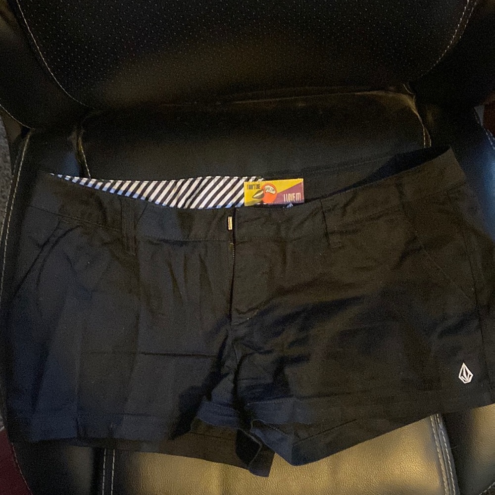 Womens black volcom shorts